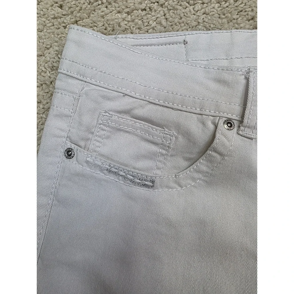 VGS Denim Jeans Womens 16 White Studded Pockets‎ Casual Travel Pants Weekend Fun